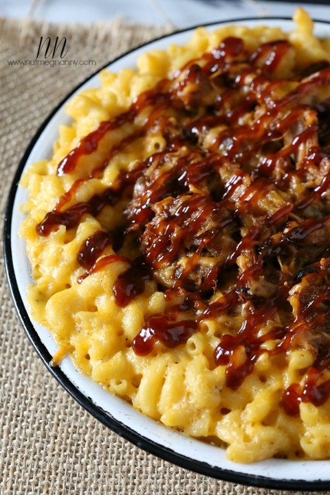BBQ Pulled Pork Mac and Cheese Bowl