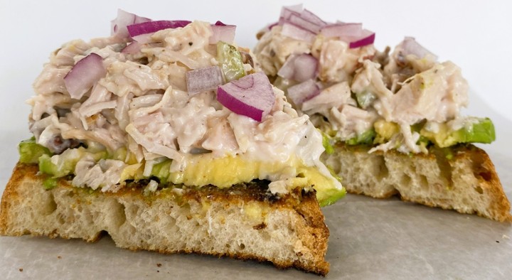 Chicken Salad Toast (Contains Nuts)