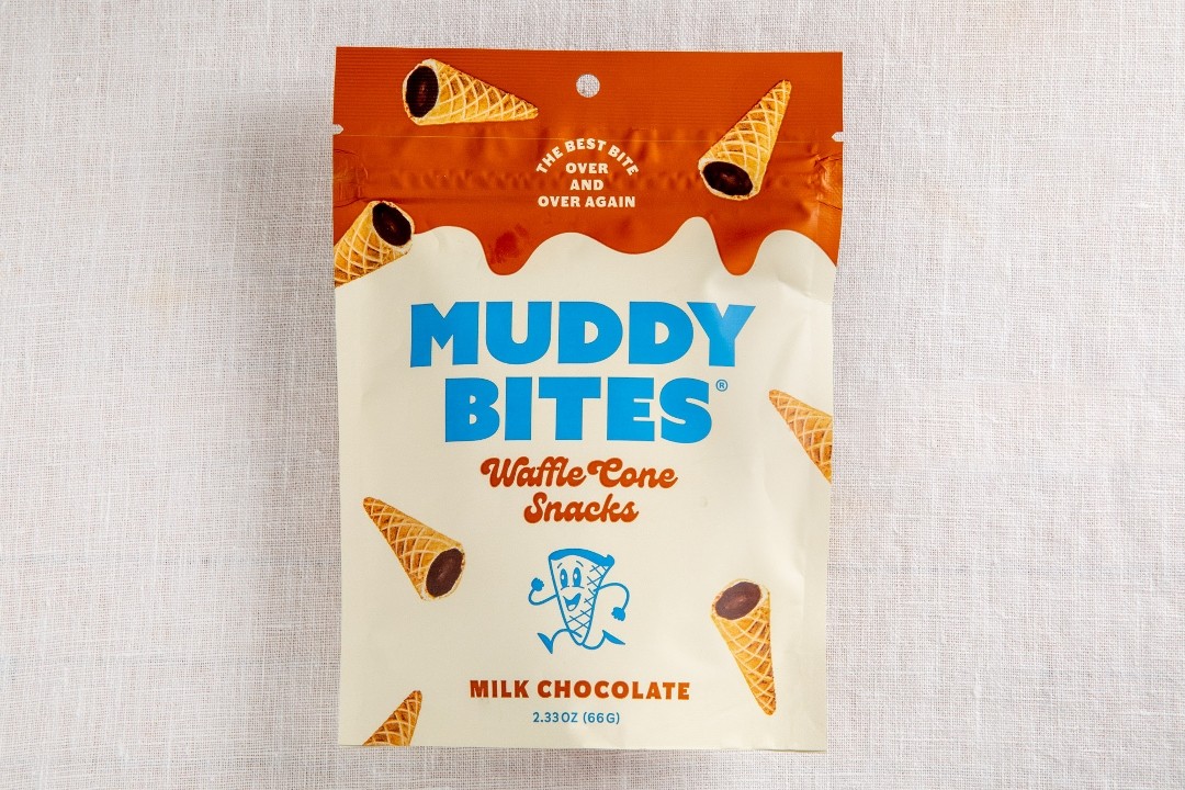Muddy Bites Milk Chocolate Waffle Cone