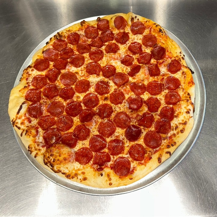 A 18" Pepperoni Pizza