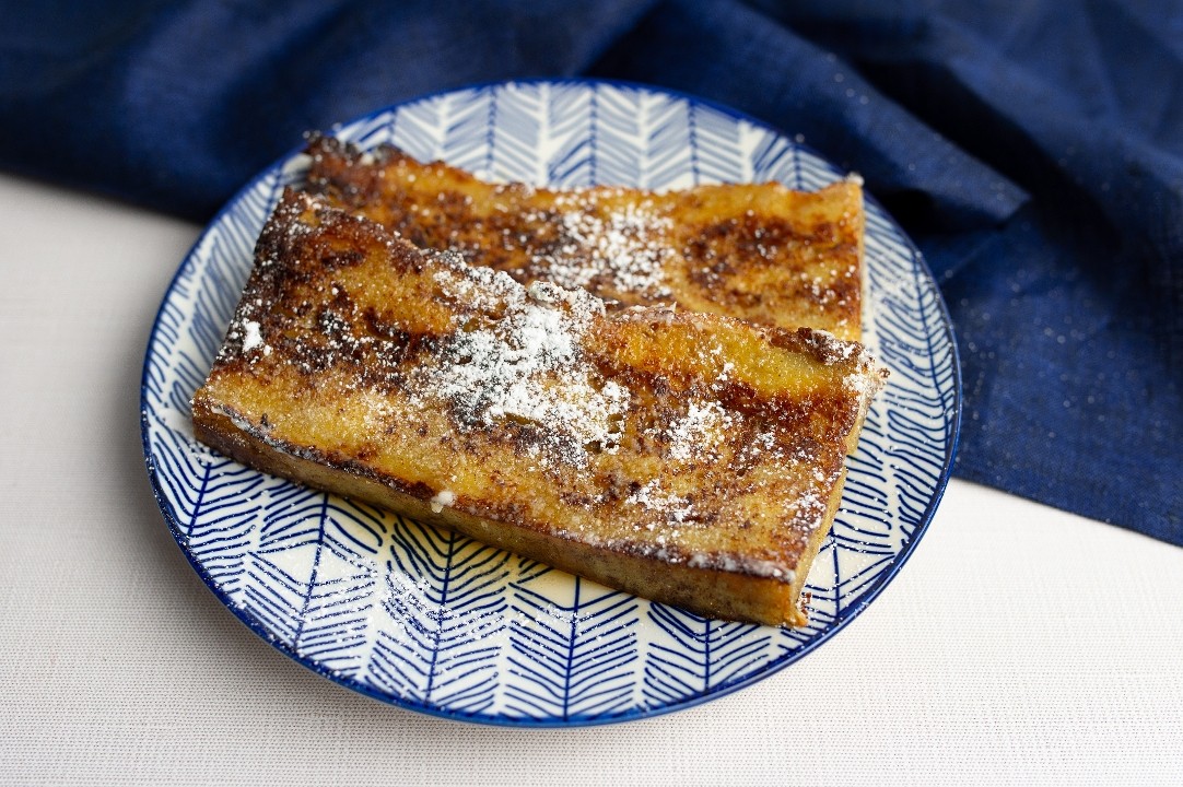 2 slices baked french toast