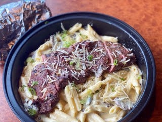 Steak & Mush. Pasta