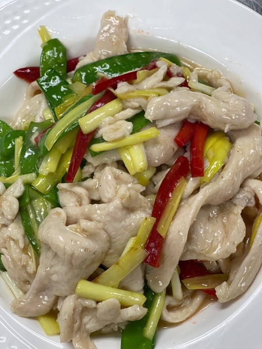 Stir Fried Chicken with Chive & Snow Pea