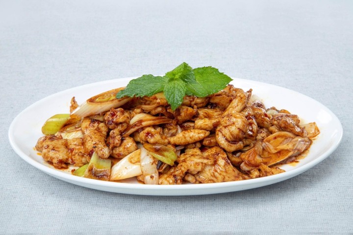 Spicy Mongolian Chicken w. Scallion