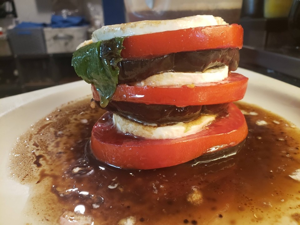 Mozzarella and Eggplant Napolean