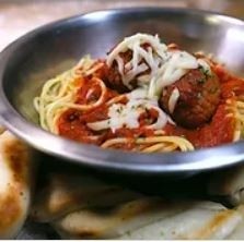 Spaghetti With 2 meatballs