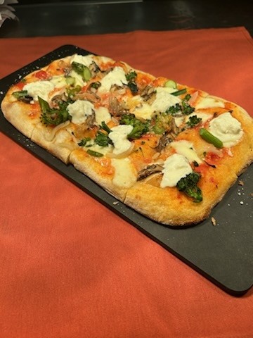 Sausage & Broccolini Pinsa (Pizza)