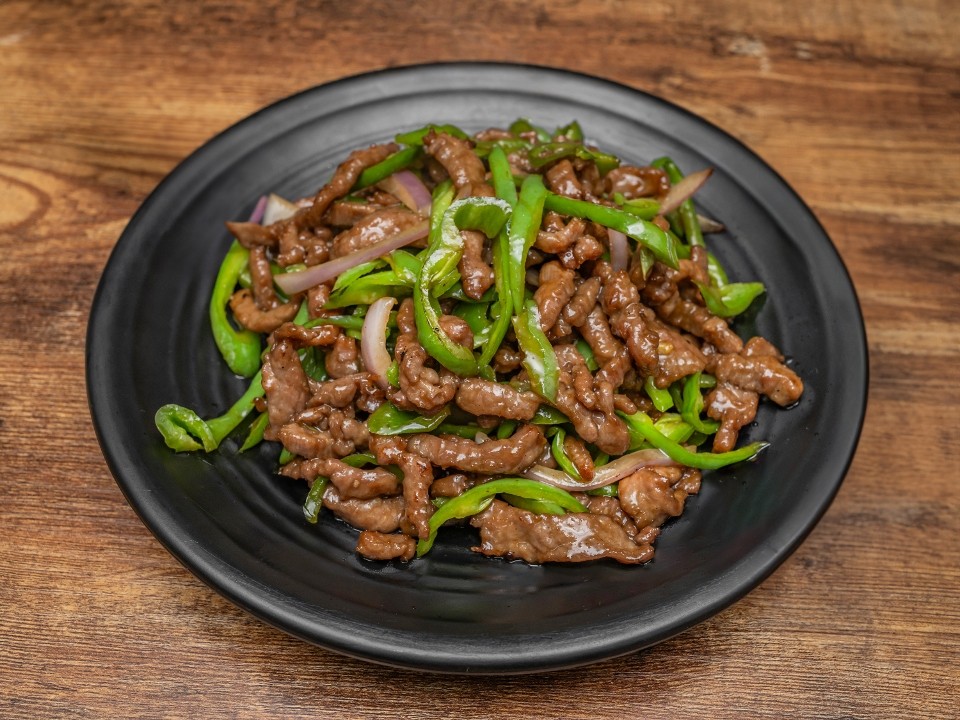 Shredded Beef with Green Chili 小椒牛肉丝