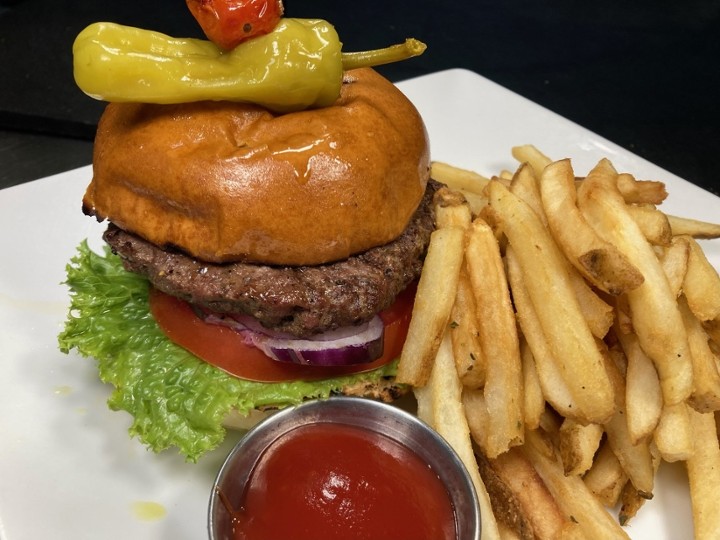 Handcrafted Burger with Fries