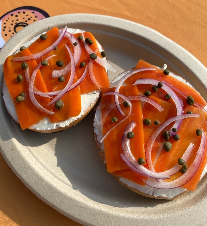 Carrot 'Smoked Salmon' Bagel (Vegan)