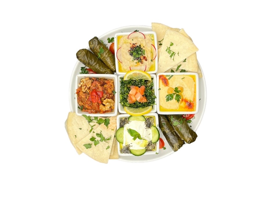Mediterranean Mixed Meze Platter* (Vegetarian, Contains Nuts)