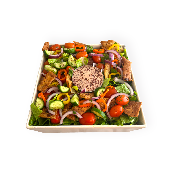 Fattoush Salad (Vegan, Serves 8-10)
