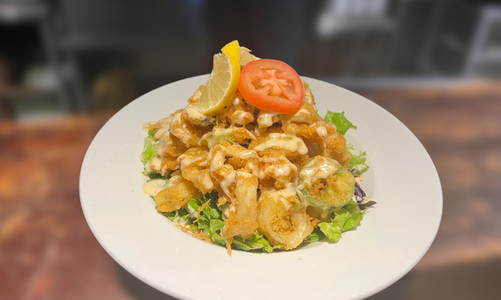 Calamari Tempura Salad