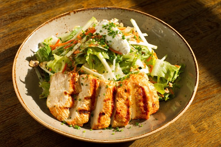 Romaine Salad with Grilled Chicken