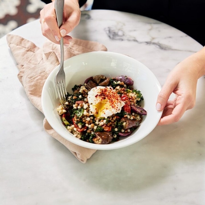 Roasted Eggplant Couscous Bowl