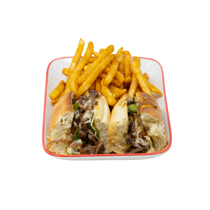 #10 Philly Cheese Steak w/Fries +Free Soda