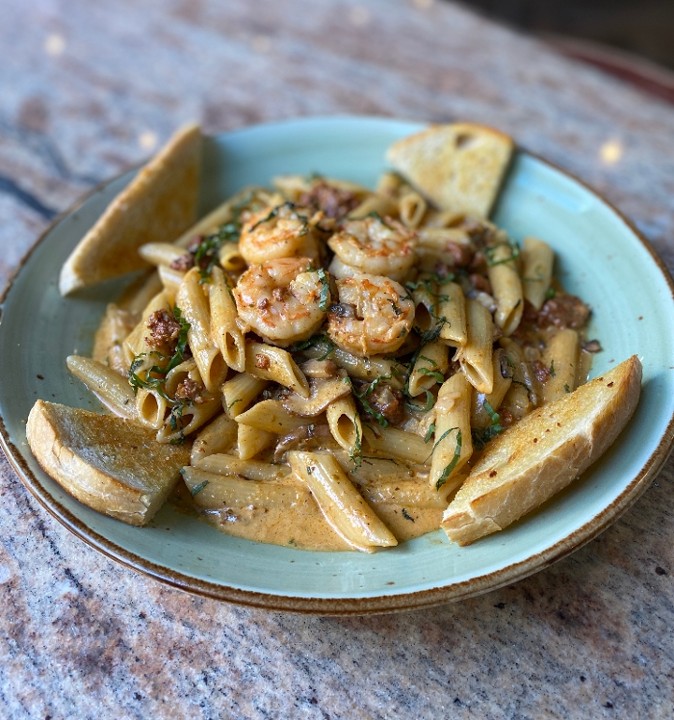 Shrimp & Chicken Chorizo Pasta