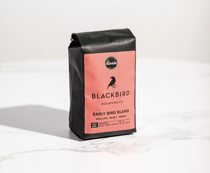 Blackbird "Early Bird Blend" Whole Coffee Beans (14oz)