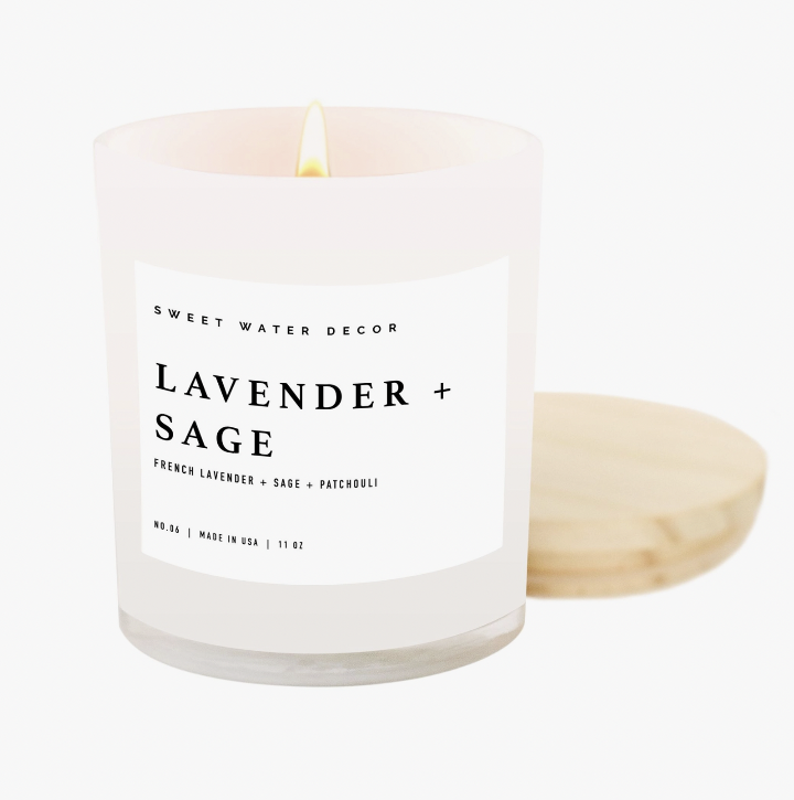 "Lavender + Sage" Soy Candle