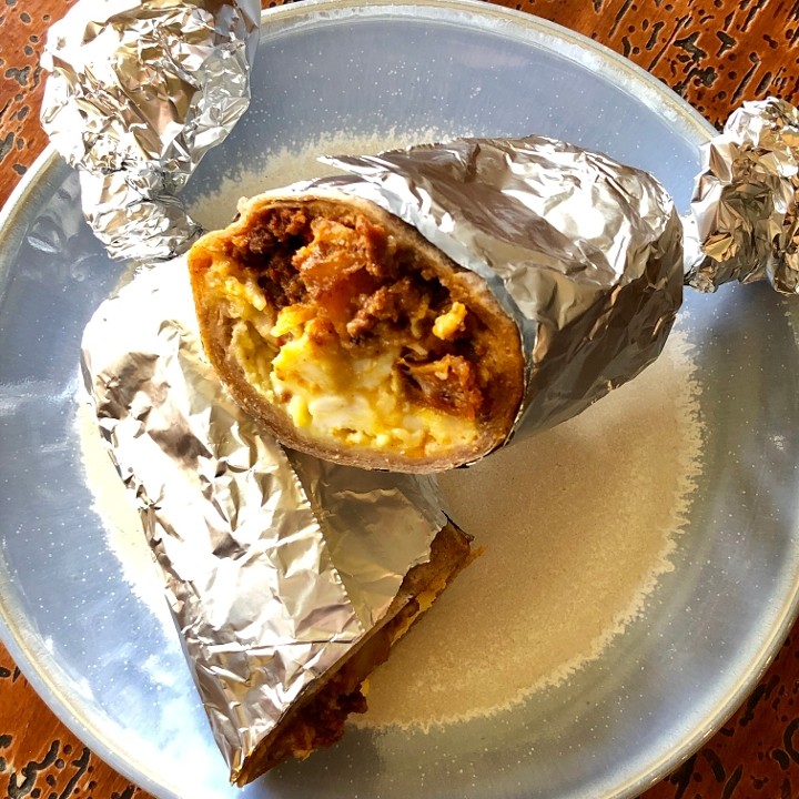 Chorizo Breakfast Burrito