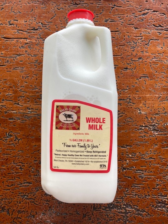 Half Gallon Local Milk