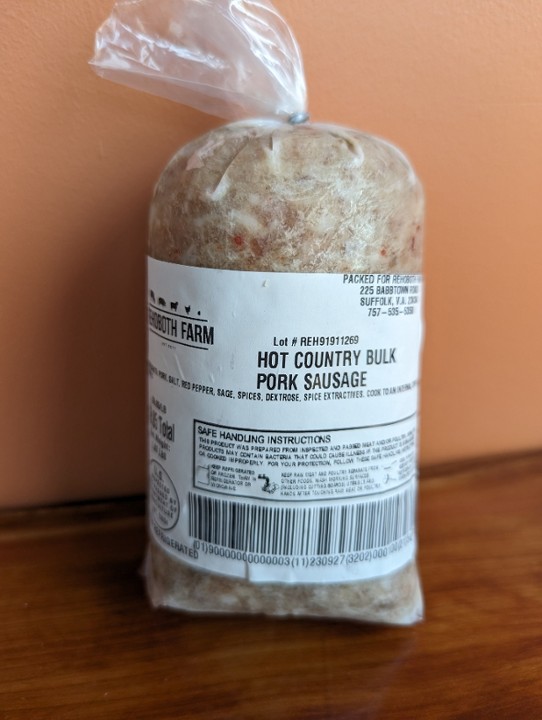 Hot Country Sausage- 1 LB