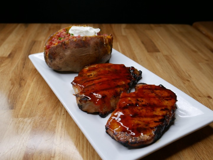 BBQ Glazed Pork Chops