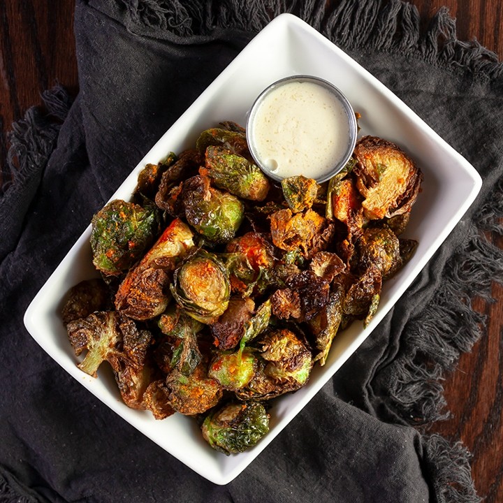 Buffalo Fried Brussels Sprouts