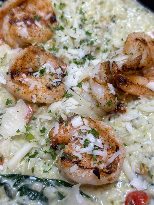 Grilled Shrimp Risotto