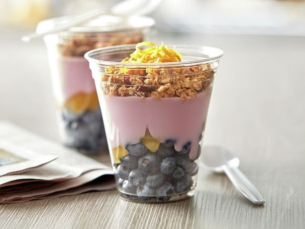 Blueberry Fruit  Yogurt Parfait