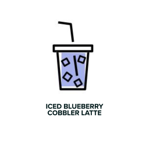 ICED Blueberry Cobbler Latte