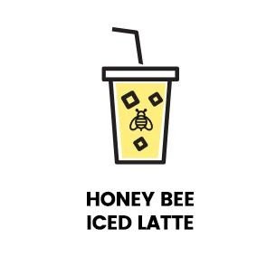 ICED Honey Bee Latte