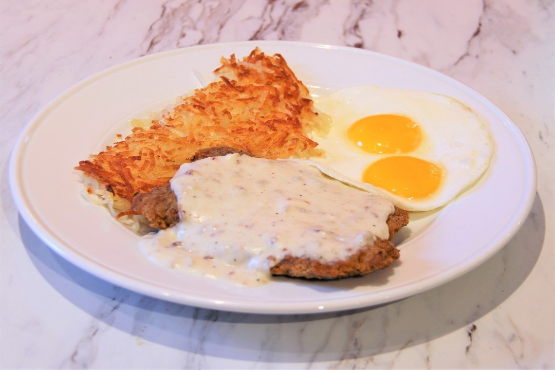 COUNTRY FRIED STEAK & EGGS