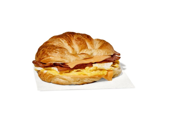 Croissant Meat, Egg, and Cheese