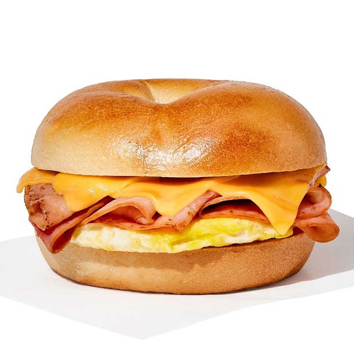 Ham, Egg, and Cheese Bagel
