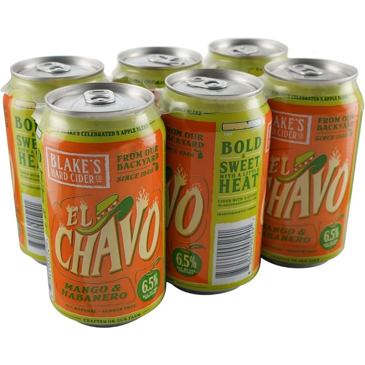 Blake's El Chavo Mango Habanero Cider 6 pack