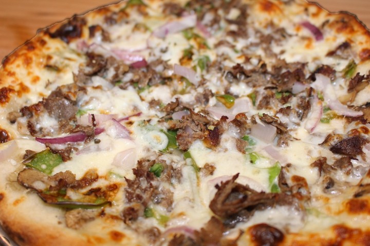 18" Philly Cheesesteak Pizza