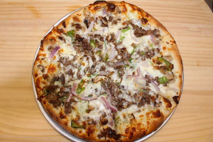 30" Philly Cheesesteak Pizza
