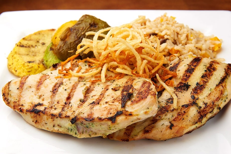 marinated grilled twin chicken breast
