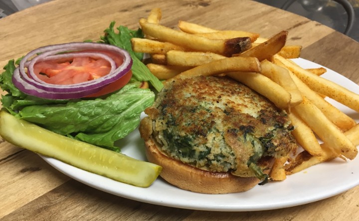 Spinach Feta Burger