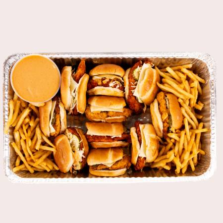 CHICK-IN BUN BOX WITH FRIES (10)