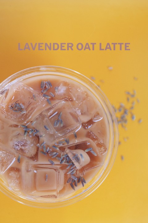 Iced Lavender Oat Latte (v)