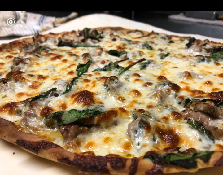 Large JP's Sauceless Spinach and Mushroom