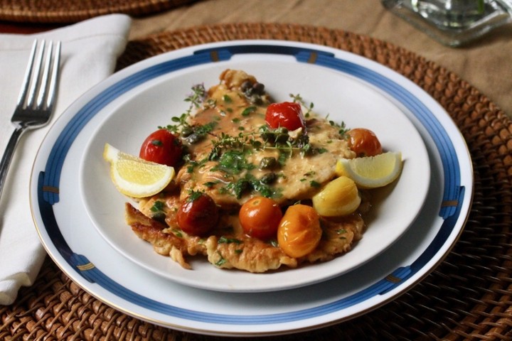 Meal - Lemon Chicken with Heirloom Tomato