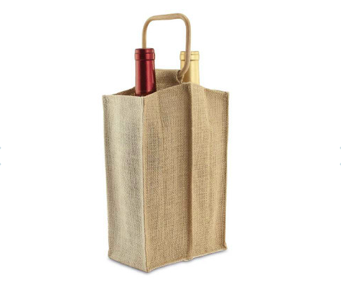 2-Bottle Jute Gift Bag