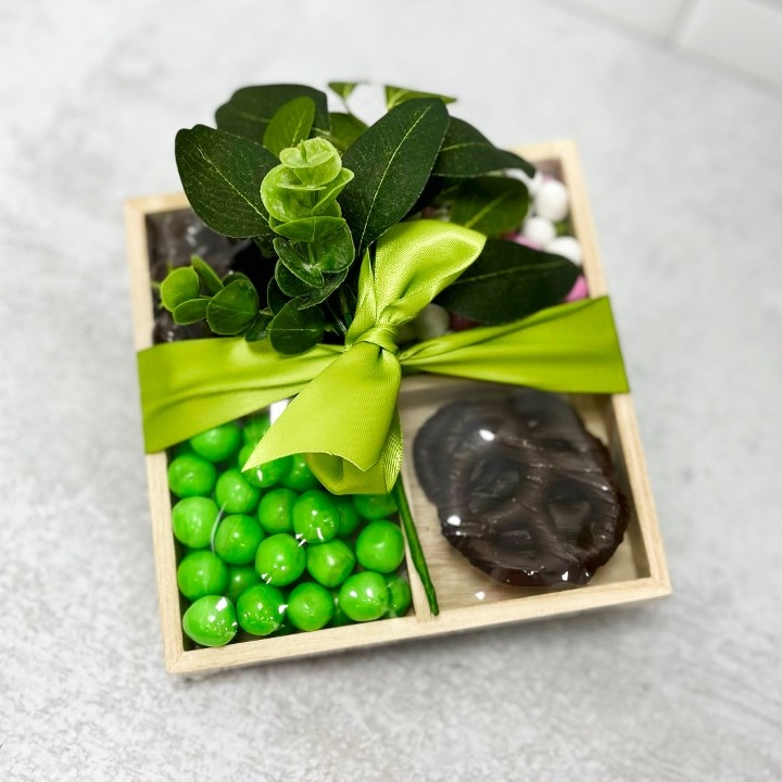 Green Floral Candy and Chocolate Tray - Small