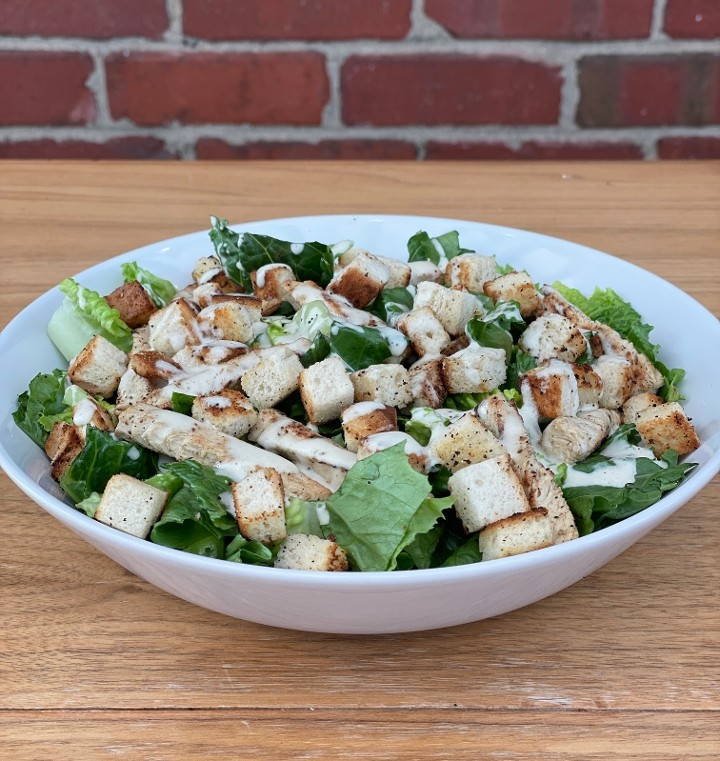 Chik'n Caesar Salad (Vegan)