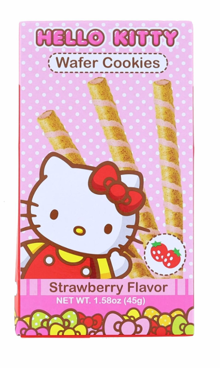 Hello Kitty Wafer Cookie Strawberry 1.58oz