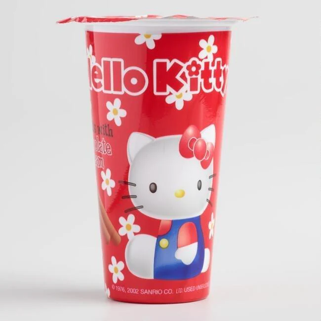 Hello Kitty Dip Biscuits With Chocolate Cream 1.16 oz