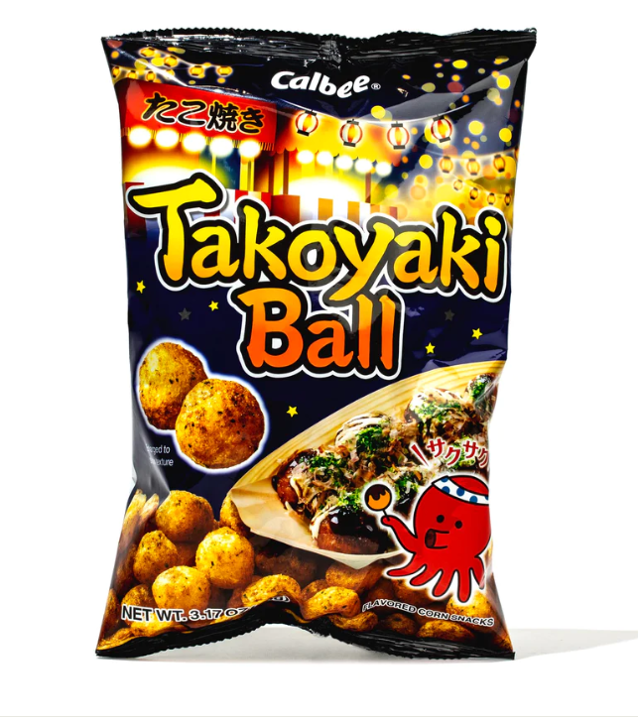 Calbee Takoyaki Ball Corn Puff 3.17 oz
